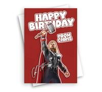 HWC Trading Chris Hemsworth The Avengers Thor Movie Star Fan Greeting Card - A5 (ID-005663)
