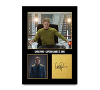 HWC Trading Chris Pine Star Trek Captain James T. Kirk Gifts Printed Signed Autograph Picture for Movie Memorabilia Fans - A4 Print Only (ID-005945)