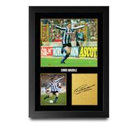 HWC Trading Chris Waddle Sheffield Wednesday Gifts Printed Signed Autograph Picture for Football Fans and Supporters (ID-005028) - A4 Framed Print