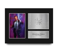 HWC Trading Christian Slater Dexter Orginal Sin Harry Morgan Gifts Printed Signed Autograph Picture for TV Show Fans - A4