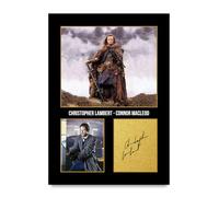 HWC Trading Christopher Lambert Highlander Connor MacLeod Gifts Printed Signed Autograph Picture for Movie Memorabilia Fans - A4 Print Only (ID-005850)