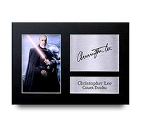 HWC Trading Christopher Lee Gift Signed A4 Printed Autograph Gifts Print Photo Picture Display