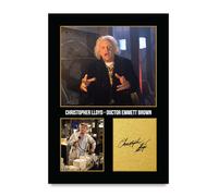 HWC Trading Christopher Lloyd Back to the Future Doctor Emmett Brown Gifts Printed Signed Autograph Picture for Movie Memorabilia Fans - A4 Print Only (ID-005255)
