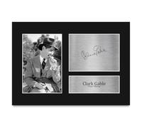 HWC Trading Clark Gable It Happened One Night Peter Warne Gifts Printed Signed Autograph Picture for Movie Memorabilia Fans - A4 (ID-010155)