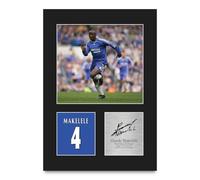 HWC Trading Claude Makelele Gifts Printed Signed Autograph Picture for Football Fans and Supporters - A4 Portrait