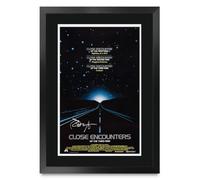 HWC Trading Close Encounters of the Third Kind 1977 Richard Dreyfuss Gifts Printed Poster Signed Autograph Picture for Movie Memorabilia Fans - A3 Framed (ID-012816)