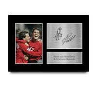 HWC Trading Cristiano Ronaldo & Ruud van Nistelrooy Gifts Printed Signed Autograph Picture for Football Fans and Supporters - A4