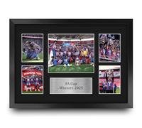 HWC Trading Crystal Palace FA Cup Winners 2025 Gifts Printed Signed Autograph Picture for Football Fans and Supporters - A3 Framed