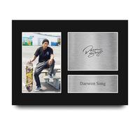 HWC Trading Daewon Song Gifts Printed Signed Autograph Picture for Pro Skateboarding and Extreme Sports Fans - A4