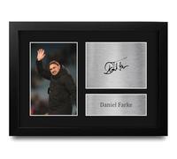 HWC Trading Daniel Farke Leeds United Manager Gifts Printed Signed Autograph Picture for Football Fans and Supporters - A4 Framed