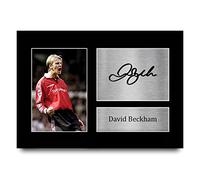 HWC Trading David Beckham Gift Signed A4 Printed Autograph Gifts Photo Display
