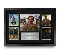 HWC Trading David Harbour Strange Hawkins Thing Jim Hopper Gifts Printed Signed Autograph Picture for TV Show Fans - A3 Framed