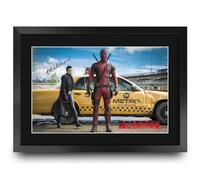 HWC Trading Deadpool 1 Scene 1 Gifts Printed Signed Autograph Picture for Movie Memorabilia Fans - A3 Framed