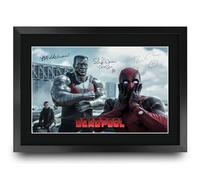 HWC Trading Deadpool 1 Scene 2 Gifts Printed Signed Autograph Picture for Movie Memorabilia Fans - A3 Framed