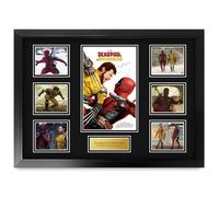 HWC Trading Deadpool 3 Deadpool & Wolverine Gifts Printed Signed Autograph Picture for Movie Memorabilia Fans - A2 Framed