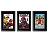 HWC Trading Deadpool Collection Gifts Printed Poster Set Signed Autograph Picture for Movie Memorabilia Fans (ID-004227) - A4 Framed Print