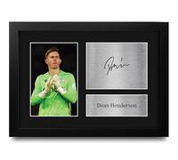 HWC Trading Dean Henderson Crystal Palace Gifts Printed Signed Autograph Picture for Football Fans and Supporters - A4 Framed