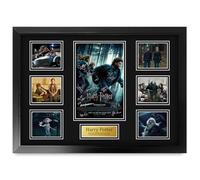 HWC Trading Deathly Hallows Part 1 Harry Potter Daniel Radcliffe Gifts Printed Poster Signed Autograph Picture for Movie Memorabilia Fans - A2 Framed