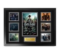 HWC Trading Deathly Hallows Part 2 Harry Potter Daniel Radcliffe Gifts Printed Poster Signed Autograph Picture for Movie Memorabilia Fans - A2 Framed