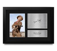 HWC Trading Doris Day Calamity Jane Gifts Printed Signed Autograph Picture for Movie Memorabilia Fans - A4 Framed