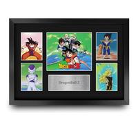 HWC Trading Dragonball Z Gifts Printed Signed Autograph Presentation Photo Montage Display for TV Show Fans - A3 Framed
