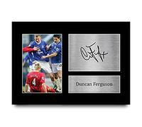 HWC Trading Duncan Ferguson Gift Signed A4 Printed Autograph Everton Gifts Photo Display