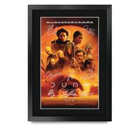 HWC Trading Dune Part 2 2024 Timothee Chalamet Gifts Printed Poster Signed Autograph Picture for Movie Memorabilia Fans - A3 Framed