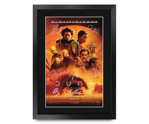 HWC Trading Dune Part 2 2024 Timothee Chalamet Gifts Printed Poster Signed Autograph Picture for Movie Memorabilia Fans - A3 Framed