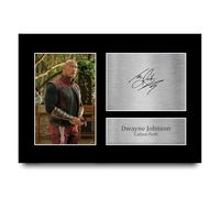 HWC Trading Dwayne Johnson Red One Gifts Printed Signed Autograph Picture for Movie Memorabilia Fans - A4