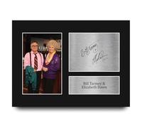 HWC Trading Elizabeth Dawn & Bill Tarmey Coronation Street Gifts Printed Signed Autograph Picture for TV Show Fans - A4