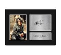 HWC Trading Elizabeth Taylor Who's Afraid of Virginia Woolf Martha Gifts Printed Signed Autograph Picture for Movie Memorabilia Fans - A4 (ID-012291)