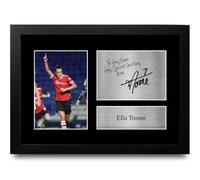 HWC Trading Ella Toone Personalised Gift - Signed Autograph Picture, Framed A4 Football Memorabilia with Custom Name Message for Birthday Christmas Wedding