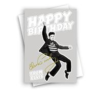 HWC Trading Elvis the King Birthday Card Design 1 for Rock and Roll Fans
