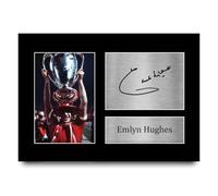 HWC Trading Emlyn Hughes Gift Signed A4 Printed Autograph Gifts Photo Display