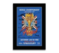 HWC Trading England 1966 World Cup Final Programme Printed Memorabilia Signed Autograph Poster for Football Fans and Supporters (ID-003067) - A4 Print Only