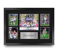 HWC Trading England Lionesses Euro 2025 Champions Printed Memorabilia Signed Autograph Photograph Display for Womens Football Fans and Supporters - A3 Framed