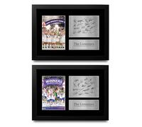 HWC Trading England Womens Euro 22 & 25 Collection Printed Memorabilia Signed Autograph Photograph Display for Womens Football Fans and Supporters - A4 Framed