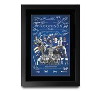 HWC Trading Everton Last Game at Goodison Park Programme Poster 2025 Printed Memorabilia Signed Autograph Poster for Football Fans and Supporters (ID-003077) - A4 Framed Print