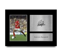 HWC Trading Fabrizio Ravanelli Middlesbrough Gifts Printed Signed Autograph Picture for Football Fans and Supporters - A4