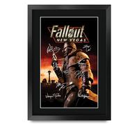 HWC Trading Fallout New Vegas Gifts Printed Signed Autograph Picture for Video Game Fans and Gamers - A3 Framed