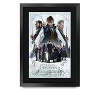 HWC Trading Fantastic Beasts 2 The Crimes of Grindelwald Eddie Redmayne Gifts Printed Poster Signed Autograph Picture for Movie Memorabilia Fans - A3 Framed