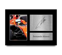 HWC Trading Fernando Alonso Signed A4 Printed Autograph F1 Formula One Photo Display