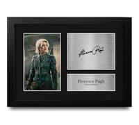 HWC Trading Florence Pugh Thunderbolts Yelena Belova Gifts Printed Signed Autograph Picture for Movie Memorabilia Fans - A4 Framed