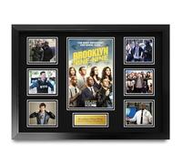 HWC Trading FR A2 Brooklyn Nine-Nine Gifts Printed Signed Autograph Presentation Photo Montage Display for TV Show Fans - A2 Framed