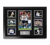 HWC Trading FR A2 Harry Kane & Son Heung-min Tottenham Hotspurs Spurs Gifts Printed Signed Autograph Picture for Football Fans and Supporters - A2 Framed