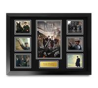 HWC Trading FR A2 Peaky Blinders Gifts Printed Signed Autograph Presentation Photo Montage Display for TV Show Fans - A2 Framed