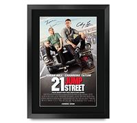 HWC Trading FR A3 21 Jump Street Jonah Hill, Channing Tatum Gifts Printed Poster Signed Autograph Picture for Movie Memorabilia Fans - A3 Framed