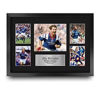 HWC Trading FR A3 Ally McCoist Rangers Gifts Printed Signed Autograph Picture for Football Fans and Supporters - A3 Framed