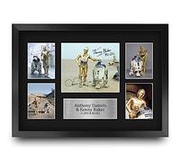 HWC Trading FR A3 Anthony Daniels & Kenny Baker & Gifts Printed Signed Autograph Presentation Display for Movie Memorabilia Fans - A3 Framed