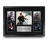 HWC Trading FR A3 Arnold Schwarzenegger Terminator Gifts Printed Signed Autograph Picture Display for Movie Memorabilia Fans - A3 Framed